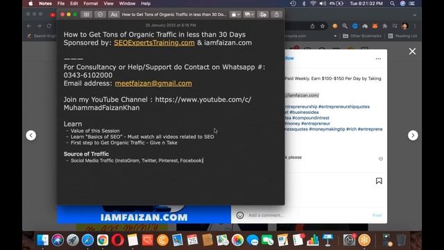 Free Webinar on How to Get Tons of Organic Traffic in less than 30 days смотреть онлайн