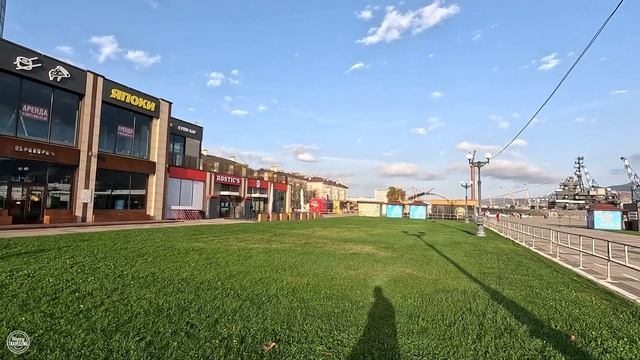 Новороссийск. Прогулка по набережной. На самокате смотреть онлайн