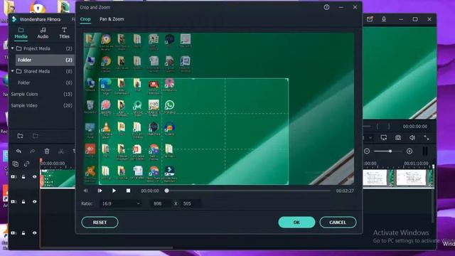 How To Crop Any Project In Wonder Share Filmora X || Zoom In Video смотреть онлайн