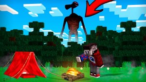 Я нашёл Сиреноголового в лесу в Майнкрафт..