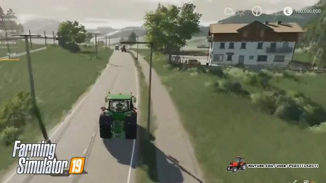 Farming Simulator 19 On The John Deere 8400R | Обзор карты Farming Simulator 19 на John Deere 8400R
