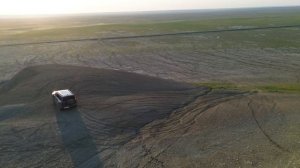 Видео с коптера Аральского моря и макового поля
