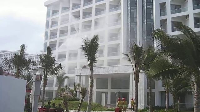 Вьетнам, Камрань, отель Swandor Hotels & Resorts, декабрь 2017. Учебная пожарная тревога.