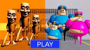 TUNG TUNG SAHUR Family Vs BARRY Family в BARRY'S PRISON RUN! New Scary Obby в РОБЛОКС#Roblox