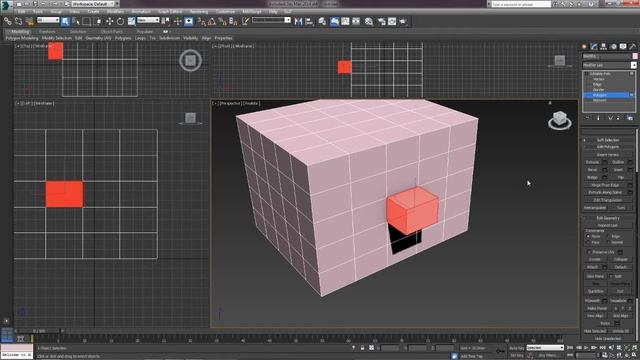 3D Max. Урок №17. Часть 2. Основы полигонального моделирования. Модификатор Edit Poly. смотреть онлайн