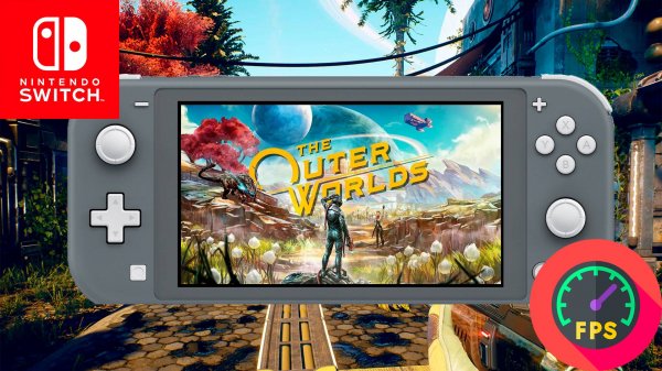 The Outer Worlds Nintendo Switch Lite Gameplay - FPS Monitor