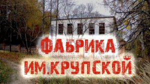 Заброшенная фабрика им.Крупской. Архив 2023 год