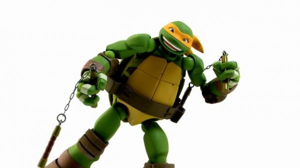 Revoltech Teenage Mutant Ninja Turtles Michelangelo Figure Video Review