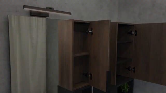 Обзор мебели для ванной комнаты Комфорти Франкфурт 75 с белой раковиной смотреть онлайн