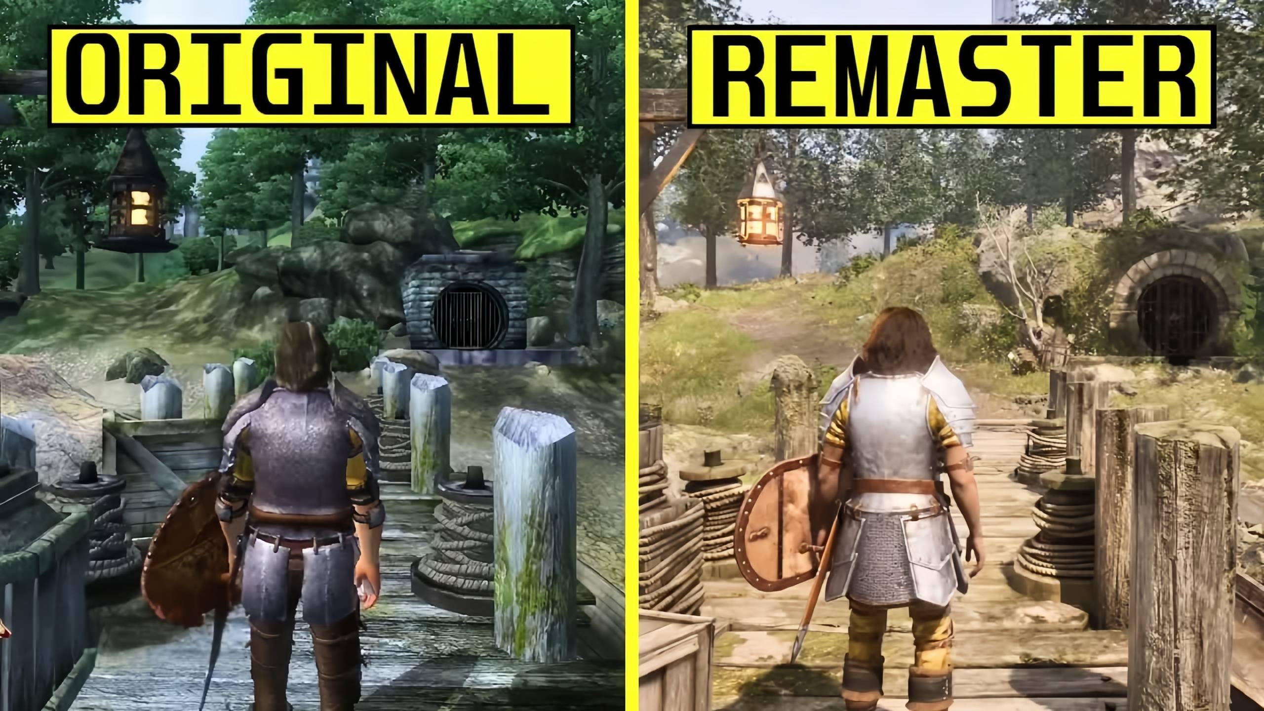 The Elder Scrolls IV: Oblivion Remastered vs Original Сравнение графики | PS5 Pro vs PS3 смотреть онлайн
