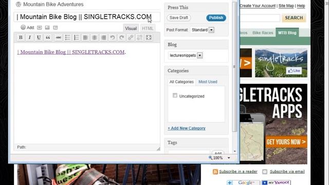 Wordpress 3 Essentials Lesson 6 - Configuring the Writing Settings смотреть онлайн