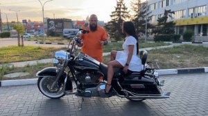 Harley-Davidson Road King. Я и мотоцикл.