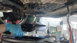 Nissan NV200 Vanette,2014г, полная аппаратная замена масла в акпп Jatco JF404E #автосервис #motulev