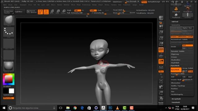 SCULPT 024   Mais Cinema 4D E ZBrush