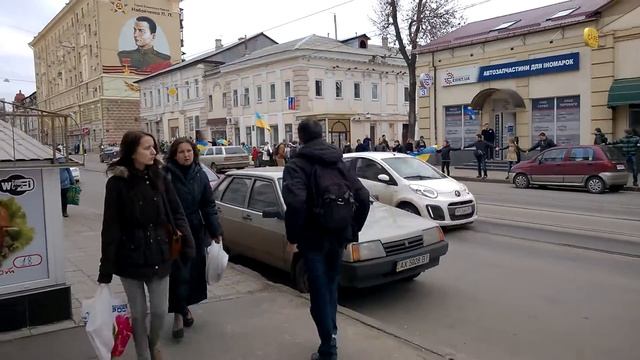 Полтавский Шлях. Харьков. За Единую Украину!!! 12.04.14 смотреть онлайн