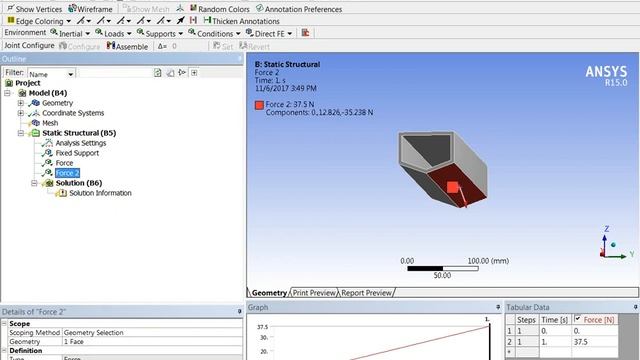 ANSYS- Static Structural Analsyis of Wedge смотреть онлайн