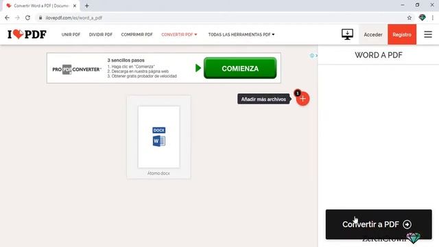 Convierte archivos Word a PDF en linea sin programas смотреть онлайн