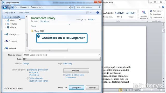 Comment enregistrer un document Word 2010 en PDF ? смотреть онлайн