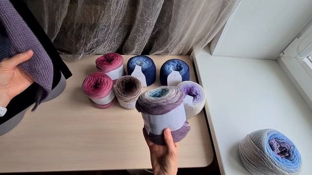 Обзор пряжи для теплых платков