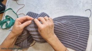 Такой ворот-шалька свяжет любая вязальщица💯Набор петель по горловине, никаких лишних деталей и швов