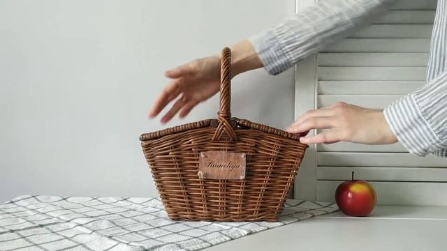 Корзина для пикника с крышками смотреть онлайн