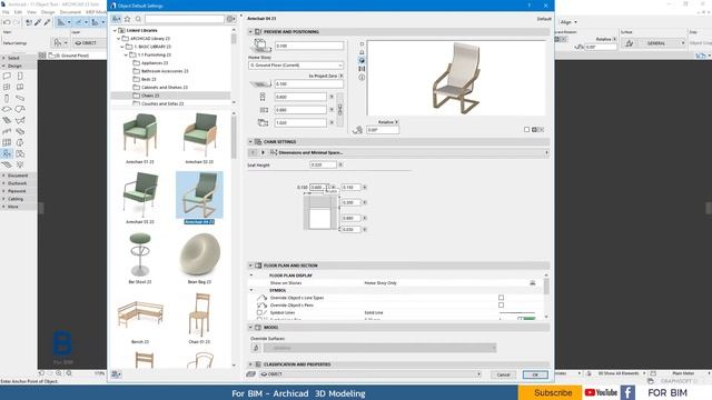 Object Tool | 3D Modeling | Archicad | For BIM смотреть онлайн