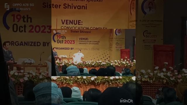 Motivational speaker BK Shivani in Kashmir 2023 | University of Kashmir, India смотреть онлайн