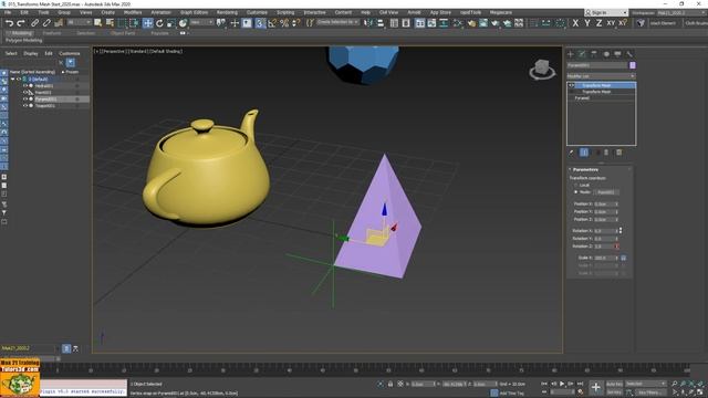 3ds max script course: 024 Transform Mesh смотреть онлайн