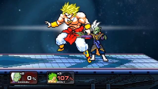 DRAGON BALL Z BROLY (ssf2 .9b Mods) By Luka 45!