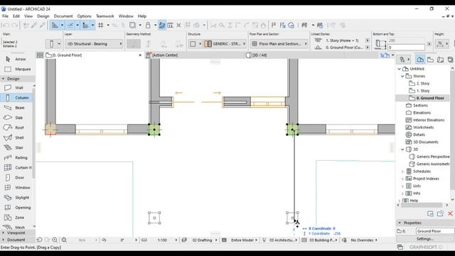 Archicad 24 tutorial for beginners 2023 part 2 смотреть онлайн