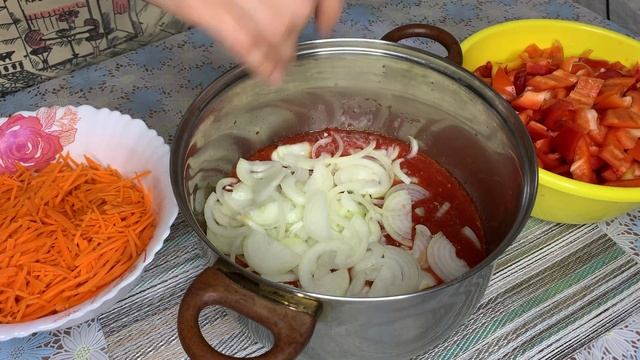 Вкуснее чем лечо! Супер Салат Венгерский! Без стерилизации! смотреть онлайн