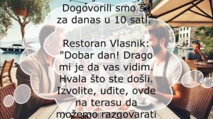 Разговорный сербский язык, черногорский  язык/ Dijalog sa dobavljačem škampa