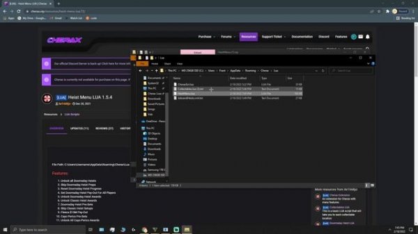 How to inject LUA scripts into Cherax mod menu (GTA Mod menu)