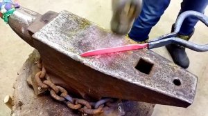 Нож из клапана. Часть 1. Ковка