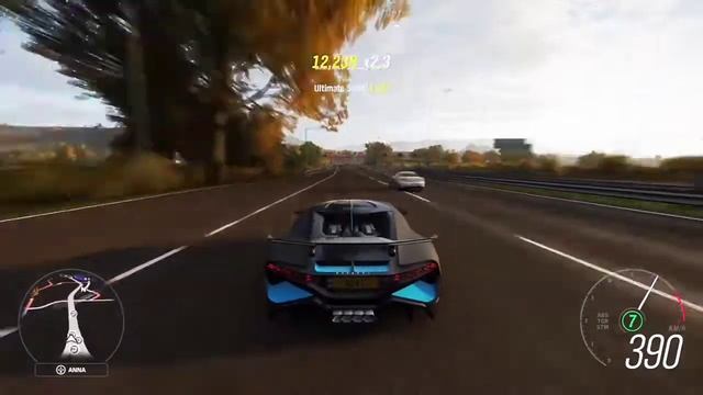 Forza Horizon 4 🔸 gameplay Bugatti Divo top speed смотреть онлайн