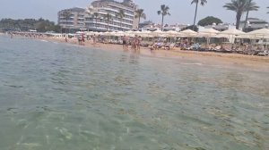 Пляж отеля My Home Resort 5*.Авсаллар.Аланья.Турция 2024.
