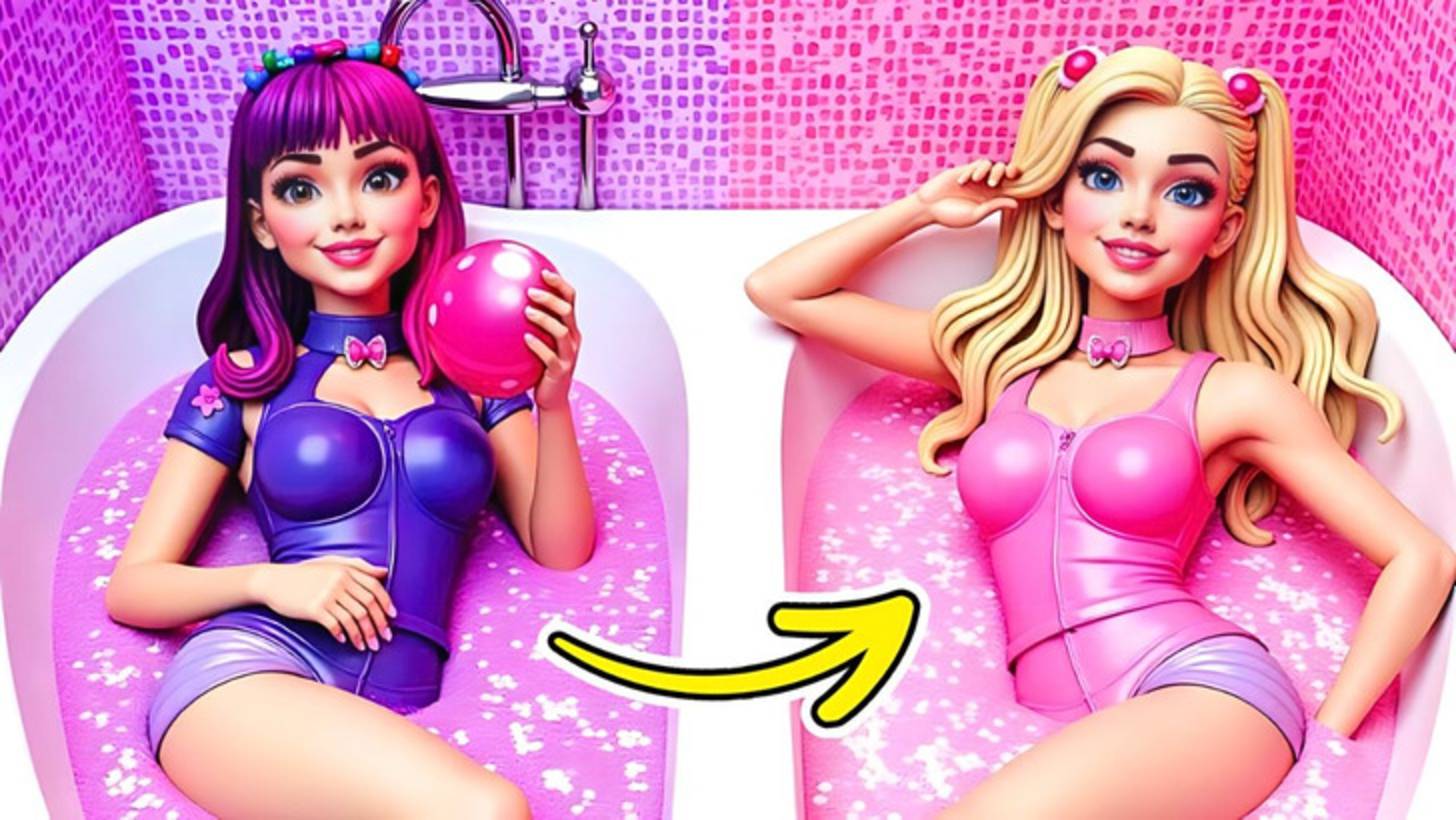 Е-Гёрл меняет свой стиль BRATZ на гламур BARBIE! Начинается вызов на преображение смотреть онлайн