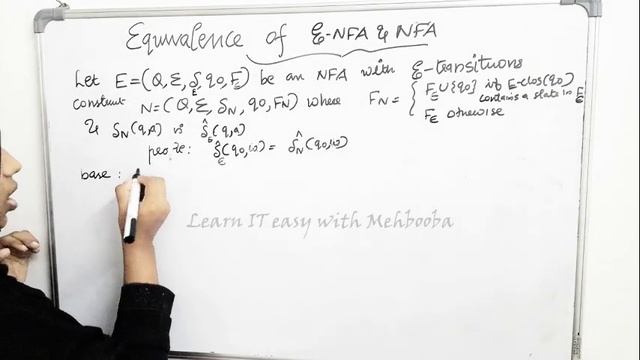 THEORY OF COMPUTATION - LECTURE 13 - Equivalence of NFA with and without epsilon Transitions смотреть онлайн