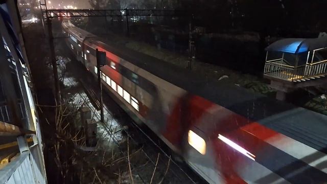 👍✅️Электровоз ЭП1М с двухэтажным составом N°044М Москва-Имеретинские курорты смотреть онлайн