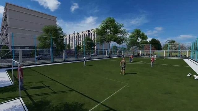 Современный 3д проект школы. modern 3D school project смотреть онлайн