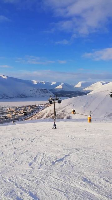 Мурманская обл, Кировск, горнолыжный курорт "Большой Вудъявр" смотреть онлайн