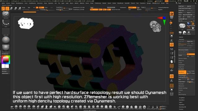 ZRetopoIt. Auto retopology plugin for ZBrush 2019 - 2024 смотреть онлайн