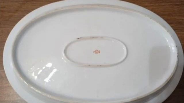 Обзор. Фарфор советский. ЛФЗ. Большая тарелка. 1960 годы. Винтаж. Барахолка. Антиквариат. смотреть онлайн