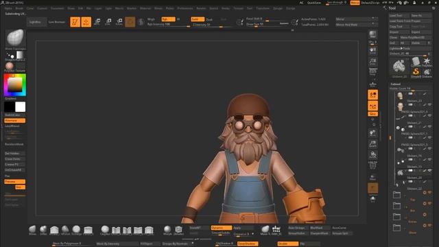 Creating a character in Blender and Zbrush смотреть онлайн