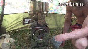 Тестирование печи Дюна-3 с парогенератором Парофон-4 в Мобиба МБ-10