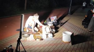 Барабанщик на набережной Сочи.