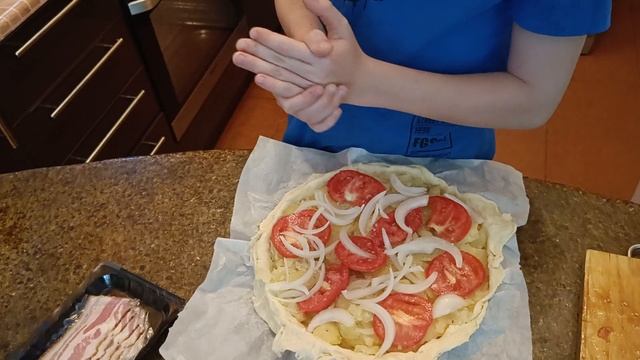 Вкусный Картофельный пирог за полчаса #кулинария #еда #выпечка #food #cooking #family #hobby #пирог смотреть онлайн