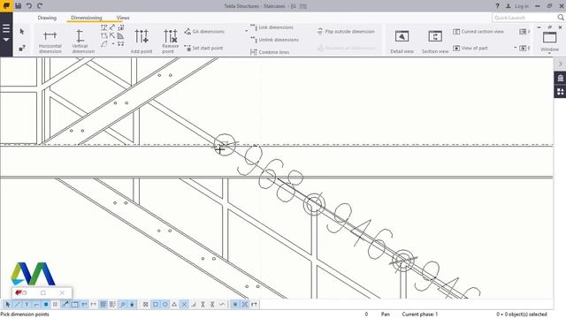 Staircase Tower 2D Creation in Tekla Structures смотреть онлайн