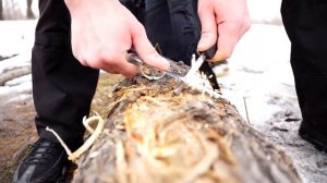 Финка НКВД , реплика от АИР, в реальном жизненном тесте