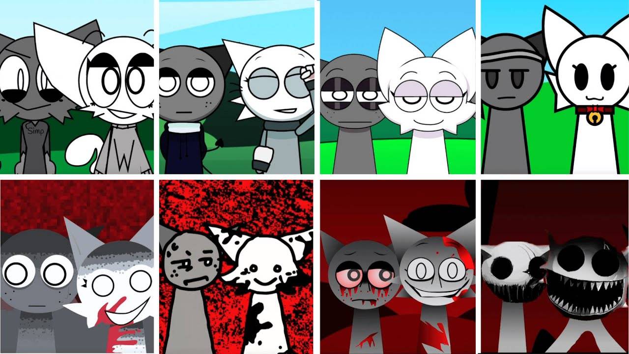 Incredibox - Sprunki, но MIX WENDA и GRAY во ВСЕХ разных модах смотреть онлайн